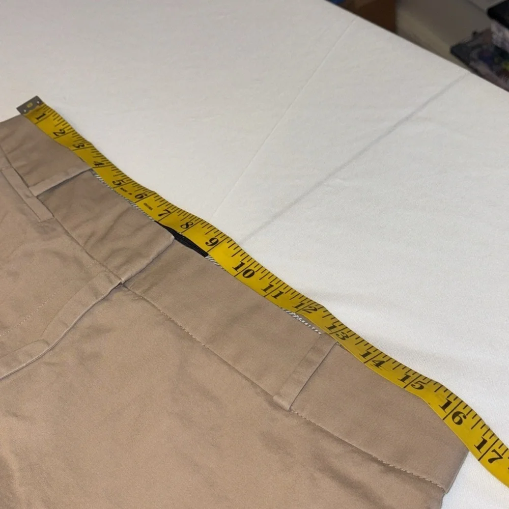 Talbots pants curvy straight leg slide button/zip closure flat front size 10